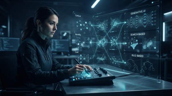 Editorial illustration for Choosing an AI Procedural Content Generation Algorithm: Control, Novelty, and Cost