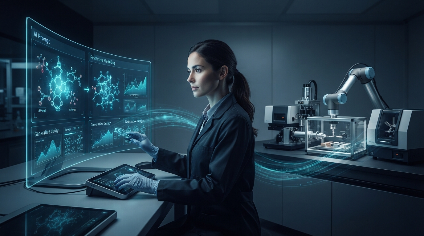 Editorial illustration for From Prompt to Lab Bench: How AI Reshapes Material Discovery in Three Stages