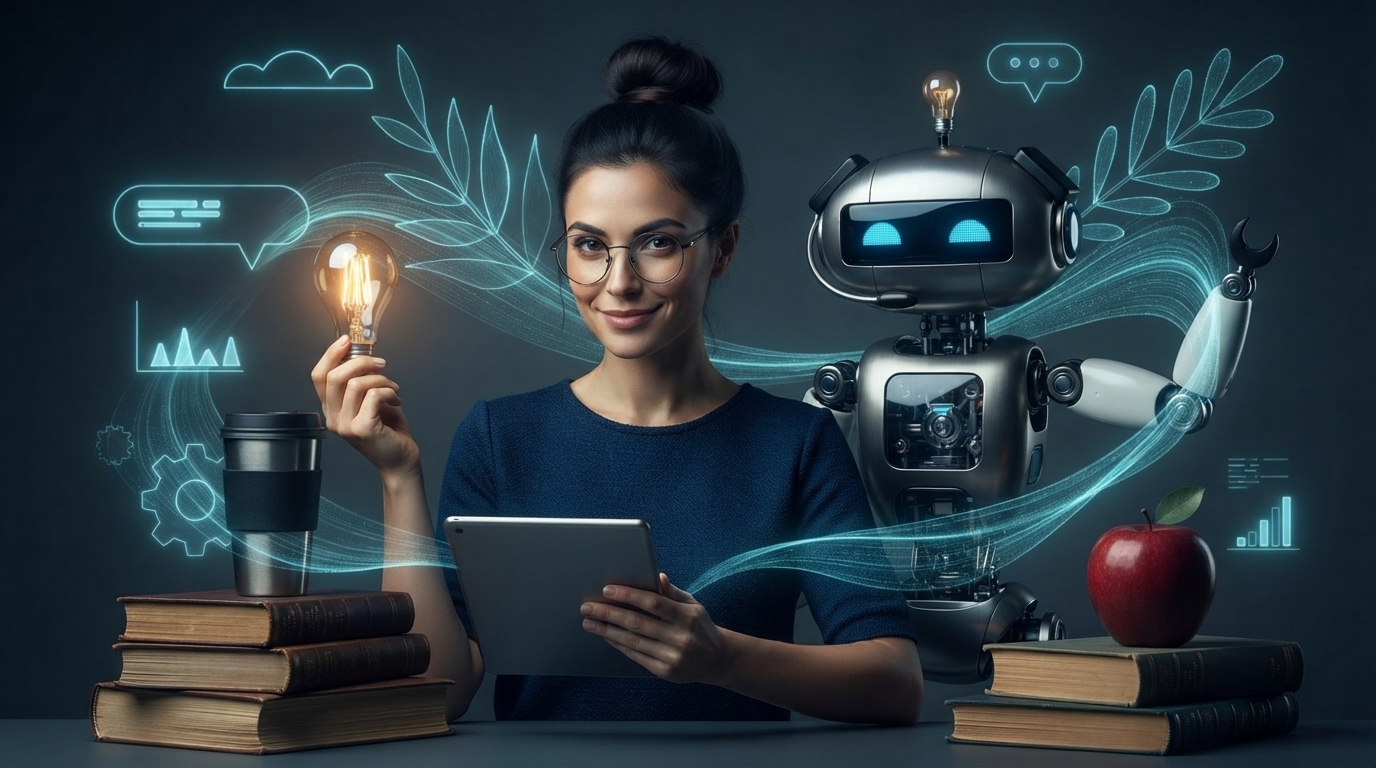 Editorial illustration for How AI Enhances Learning: Personalization, Feedback, and Teacher Support—Plus the Risks to Weigh