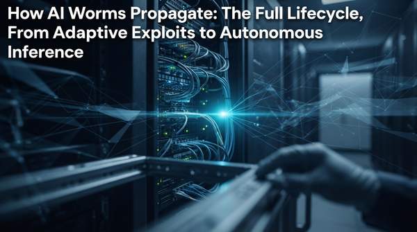Editorial illustration for How AI Worms Propagate: The Full Lifecycle, From Adaptive Exploits to Autonomous Inference
