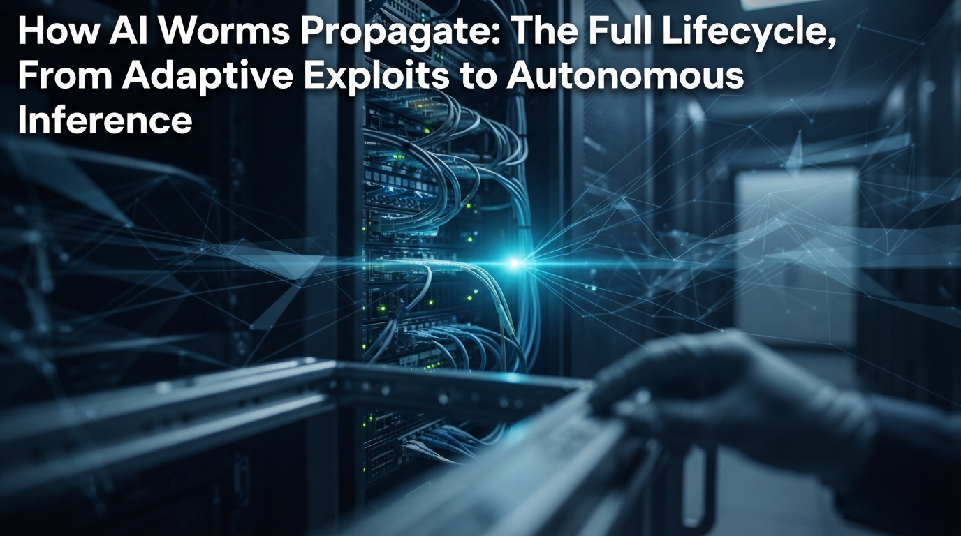 Editorial illustration for How AI Worms Propagate: The Full Lifecycle, From Adaptive Exploits to Autonomous Inference